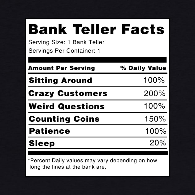 Bank Teller Facts by swiftscuba